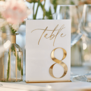 Numéro de table sur socle