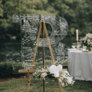 Livre d’or lettre transparente