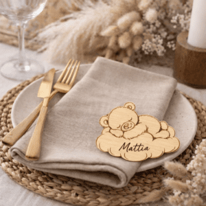 Marque-place ourson nuage