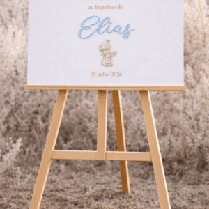 Panneau de Bienvenue garçon prière