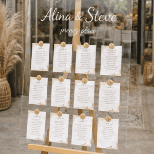 Panneau transparent cachet de cire