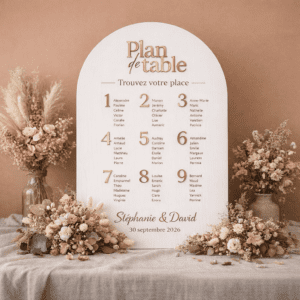 Panneau plan de table bois blanc