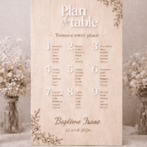 Panneau plan de table eucalyptus bois naturel