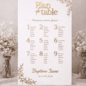 Panneau plan de table eucalyptus bois blanc
