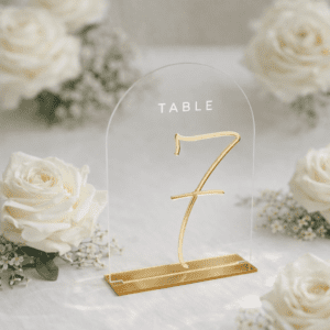Numéro de table sur socle