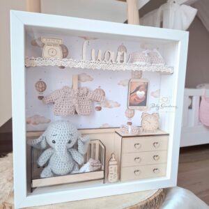 Cadre de Naissance Sweet dreams éléphant