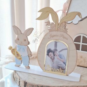 Cadre photo lapin de pâque garçon
