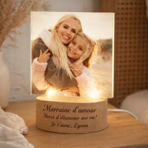 Veilleuse personnalisée avec photo