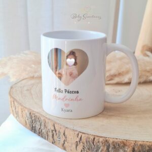 Tasse cœur avec photo