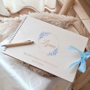 Livre d’or couronne de fleurs