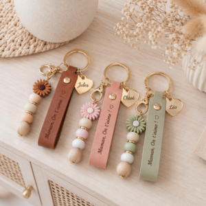 Porte-clés fleur