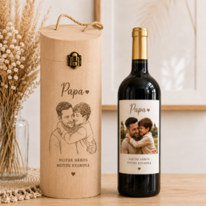 Coffret Boîte + bouteille de vin