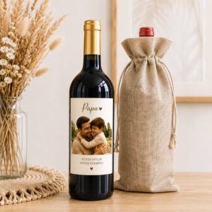 Bouteille de vin avec sac