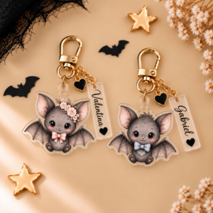 Portes-clés Halloween chauve-souris