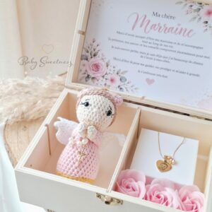 Coffret ange fille/garçon avec collier